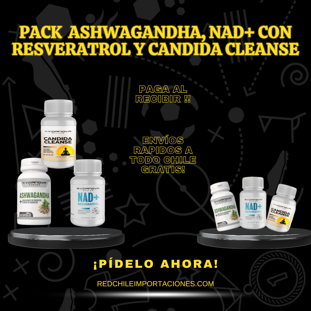 PACK X3 NAD/ASHWAGANDHA/CANDIDA